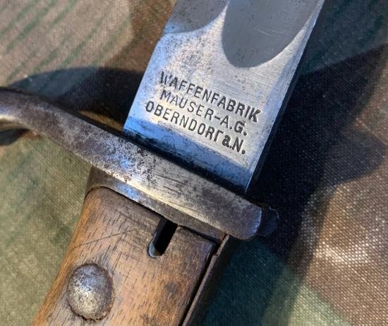 WW1 German G98 Mauser Bayonet with frog — image 6