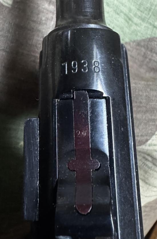 Deactivated 1938 S/42 Luger P.08 Pistol — image 2