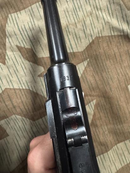 Deactivated S/42 1937 Luger Pistol — image 5