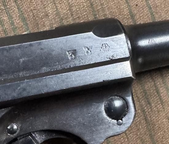 Deactivated S/42 1937 Luger Pistol — image 7