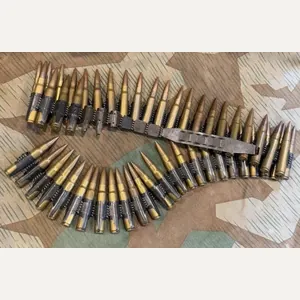 Inert belted 7.92mm MG34/42 Rounds