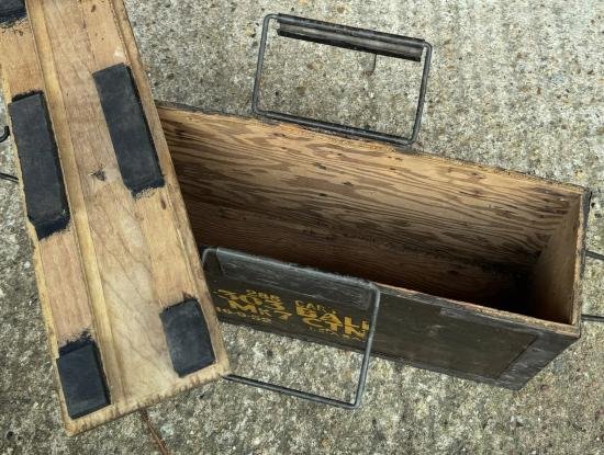 WW2 Vickers .303 Ball wooden ammunition belt box — image 5