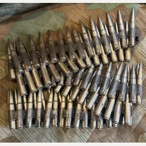 Belted Inert 7.92mm Drill Rounds For MG34/42