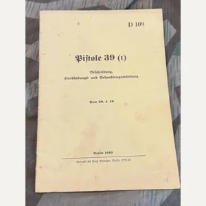 Pistole 39 t Manual
