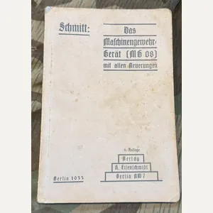 Rare MG08 Gerat Manual