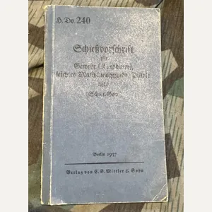 German Infantry Small Arms Manual