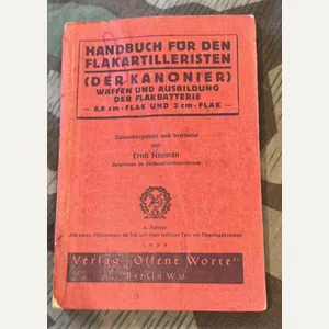 WW2 German Flak Artillery Manual 88mm Flak