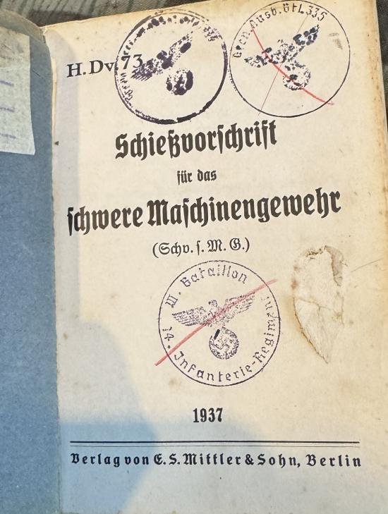 1937 German Heavy Machine Gun Fire Manual — image 2