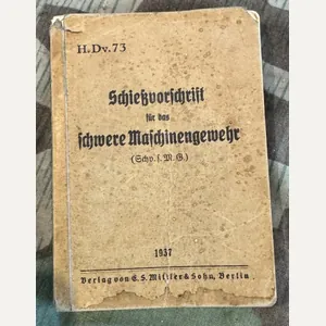 1937 German Heavy Machine Gun Fire Manual