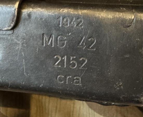 Extremely rare 1st Pattern MG42 dated 1942 — image 2