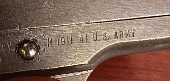 Deactivated US Army Remington 1911 .45 Pistol — image 4