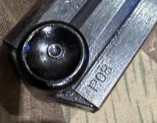 WW2 German P08 Luger 'Black Widow' Magazine — image 2