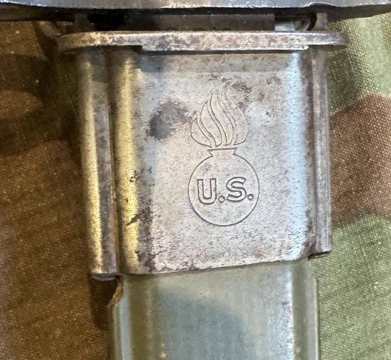 WWII US M1 GARNAD BAYONET & SCABBARD — image 2