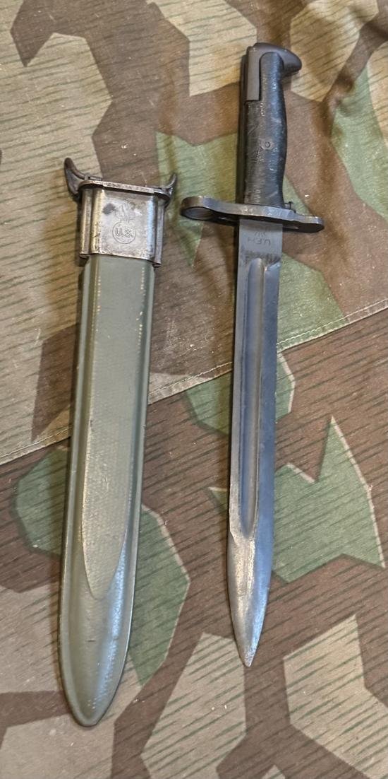 WWII US M1 GARNAD BAYONET & SCABBARD — image 5