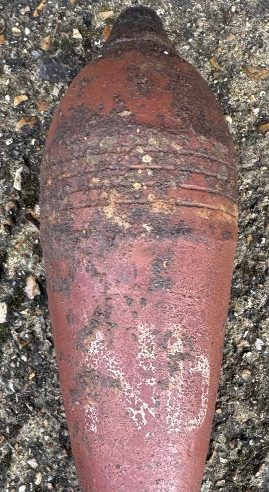 WW2 Inert German 8cm Mortar Smoke Round — image 2