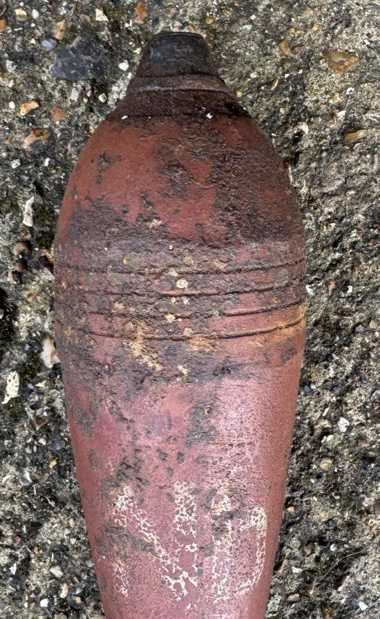WW2 Inert German 8cm Mortar Smoke Round — image 3