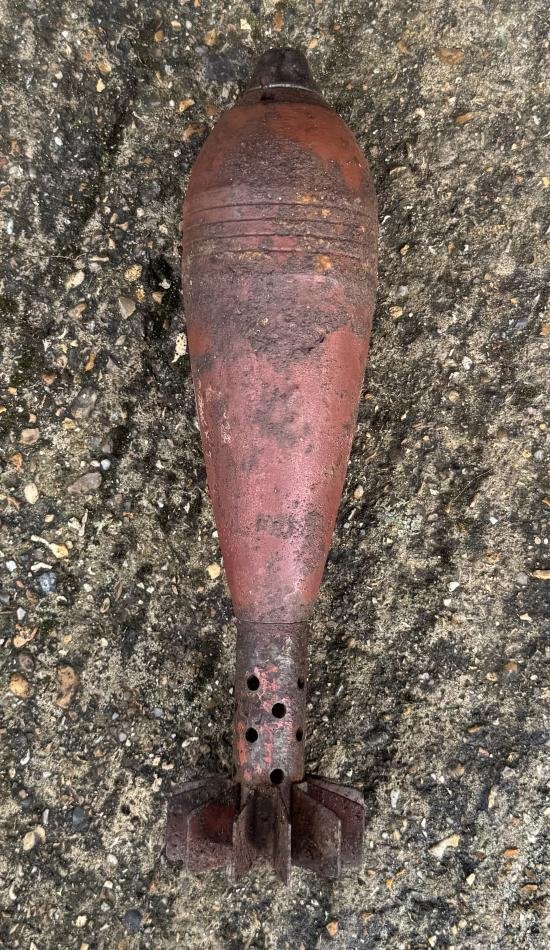 WW2 Inert German 8cm Mortar Smoke Round — image 4