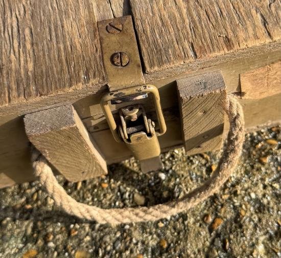 WW2 Inert German 8cm Mortar Round Box — image 4