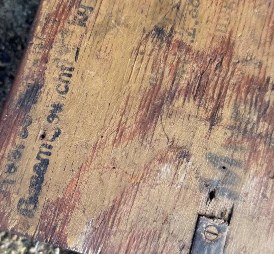 WW2 Inert German 8cm Mortar Round Box — image 2