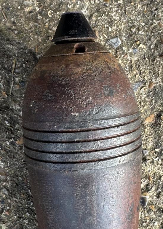 WW2 Inert German 8cm Mortar Round — image 2