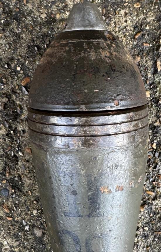 WW2 Inert German 8cm Bouncing Mortar Round — image 2