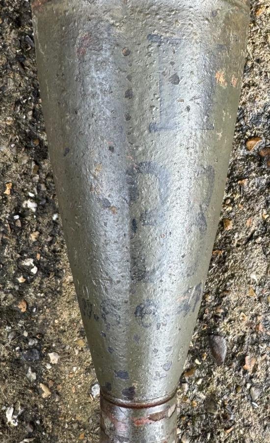 WW2 Inert German 8cm Bouncing Mortar Round — image 3