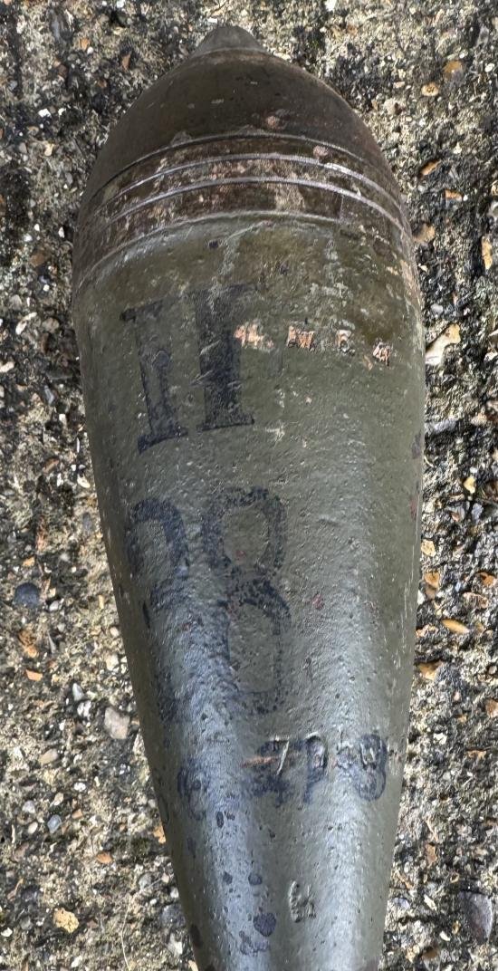 WW2 Inert German 8cm Bouncing Mortar Round — image 4