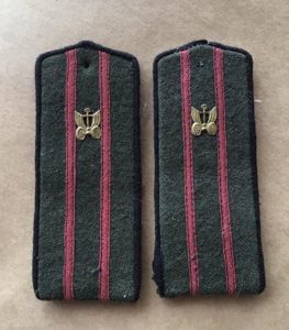 WW2 Post 1943 Russian Army Epaulettes - Transport Corps