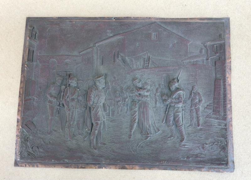 1870 War Bronze Wall Plaque — image 2