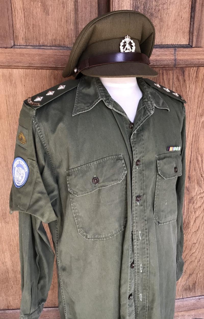 Australia 1960's -80'sArmy Officers Jungle Greens Shirt and Visor cp — image 2
