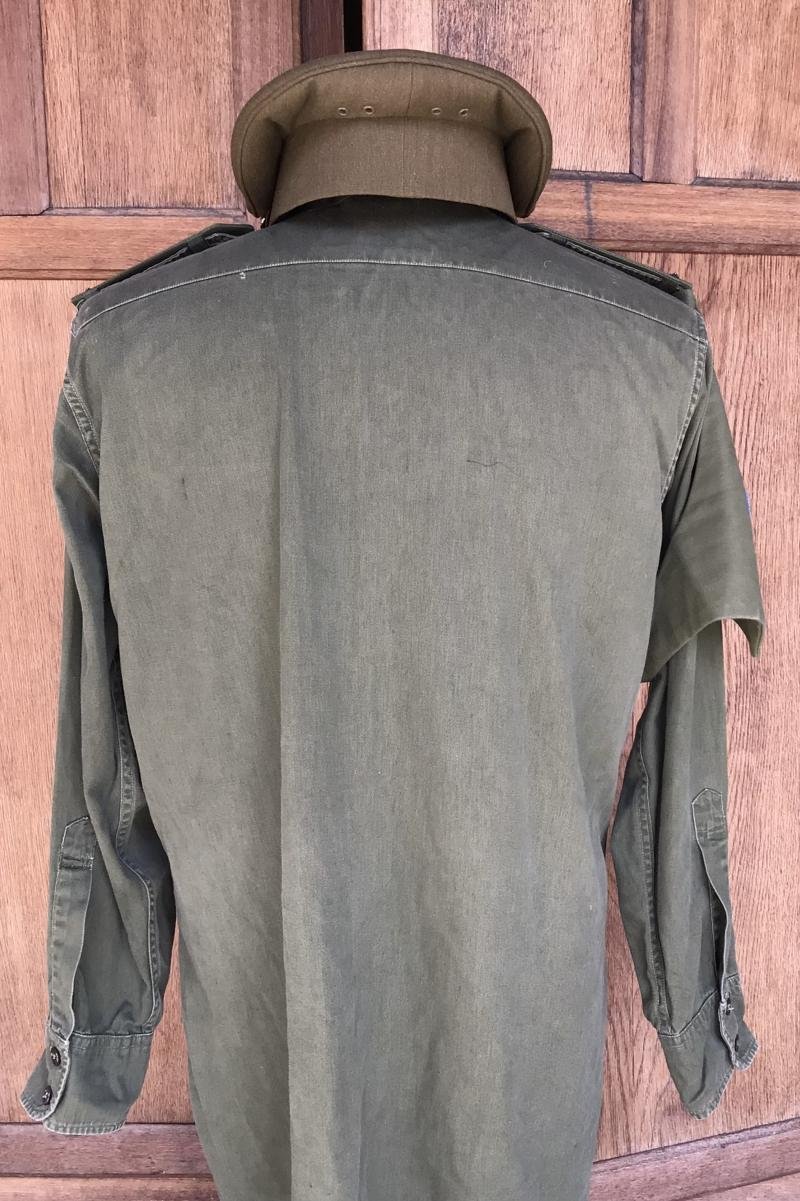 Australia 1960's -80'sArmy Officers Jungle Greens Shirt and Visor cp — image 7