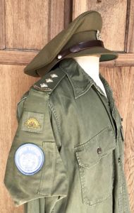 Australia 1960's -80'sArmy Officers Jungle Greens Shirt and Visor cp