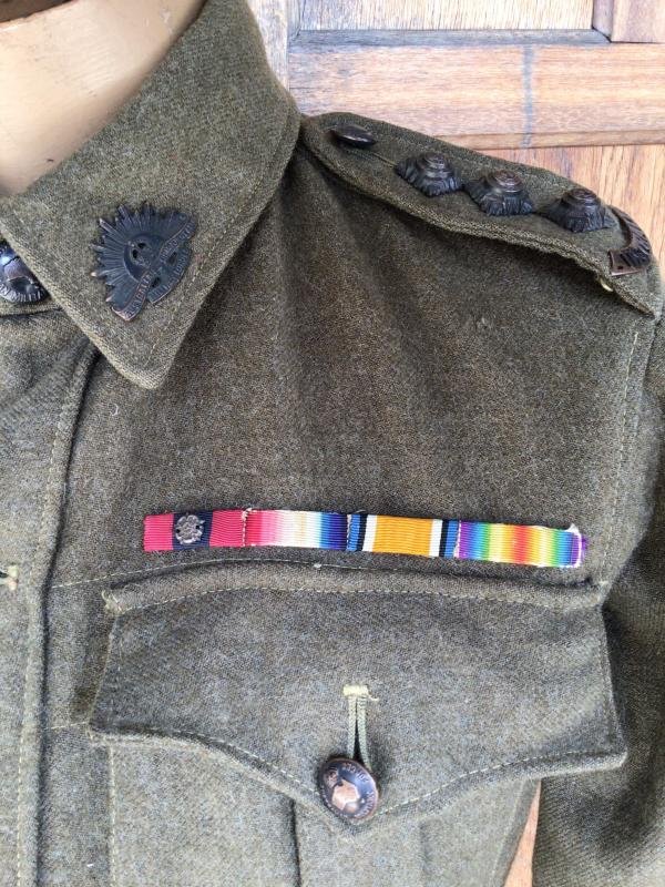 Australia WW2 VDC Officers Field Service Dress Tunic - DCM and Bar Recipient — image 3