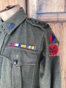 Australia WW2 VDC Officers Field Service Dress Tunic - DCM …