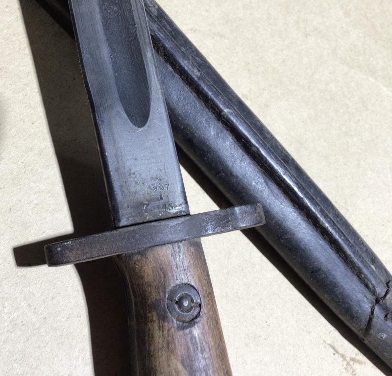 Australia WW2 Pattern 1907 Bayonet - 1945 Dated — image 7