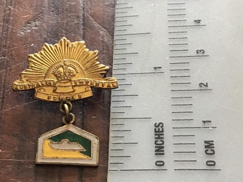 Australia WW2 2/9th Armoured Regt Sweatheart Badge — image 3