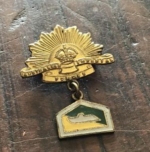 Australia WW2 2/9th Armoured Regt Sweatheart Badge