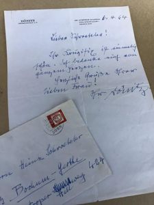 A Post War Hand Written Personal Letter from AdmiralKarl Donitz …