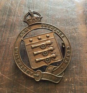 1930-42 Australian Army Ordnance Corps Hat Badge