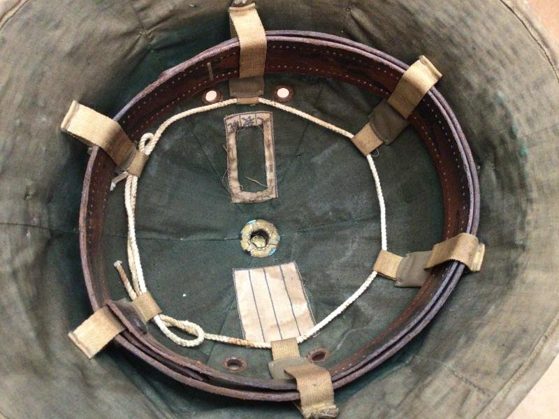 Original Imperial Japanese Army WWII Type 98 Sun Helmet — image 7