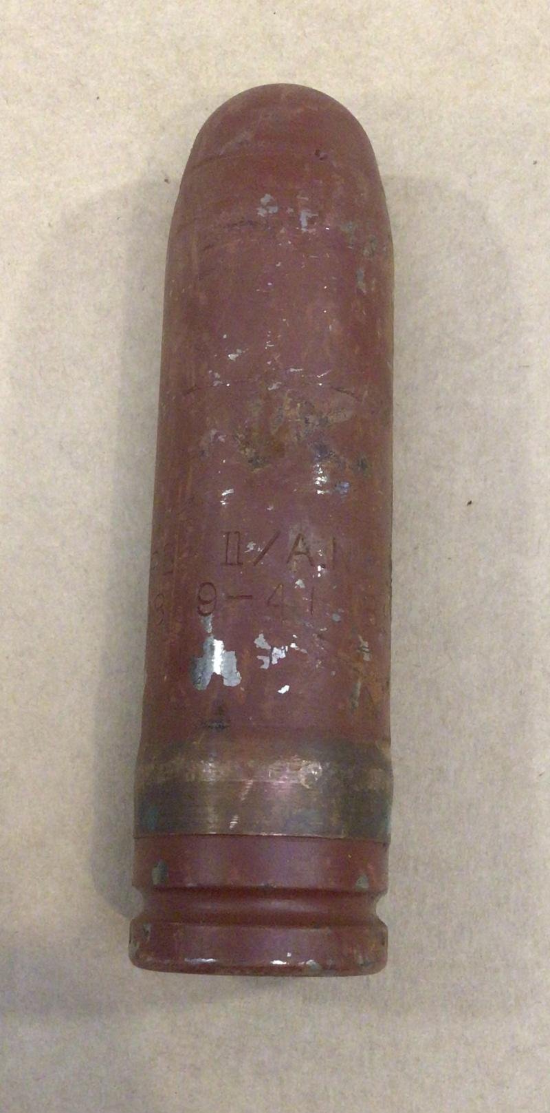 WW2 Australian NAVAL 2 PDR Projectile. — image 2