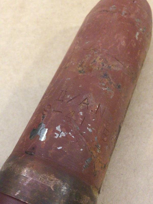 WW2 Australian NAVAL 2 PDR Projectile. — image 3