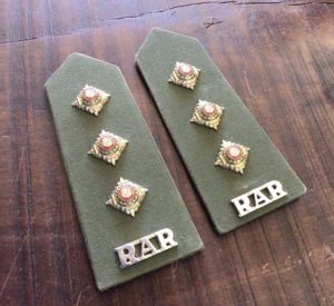 Vietnam War Period Army Officers Rank Epaulettes