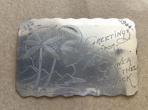 WW2 Souvenir Piece From a Downed Japanese Aircraft