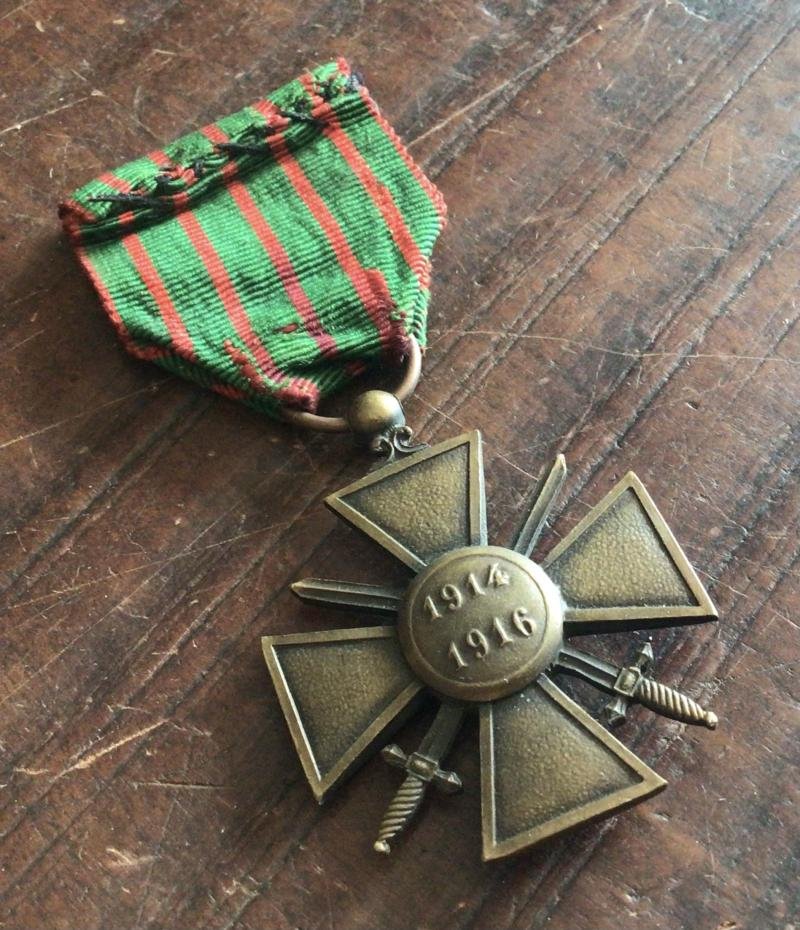 France WW1 Croix de Guerre 1914-1916 — image 2