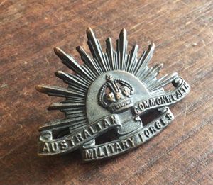 Australia WW1 Rising Sun Hat Badge