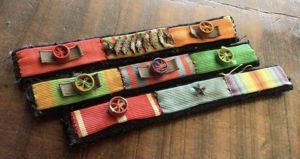 WW1- Inter War French Officers Ribbon Bar