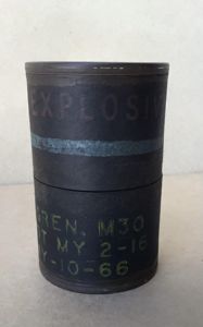 Vietnam War Australian M30 Practice Grenade Canister