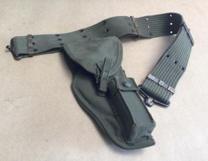 Australian Pattern 56 Web Belt and Browning HP Holster