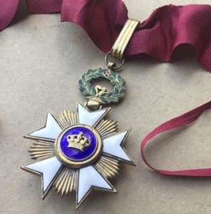 Belgium Order Order of the Crown - Commanders Neck Badge